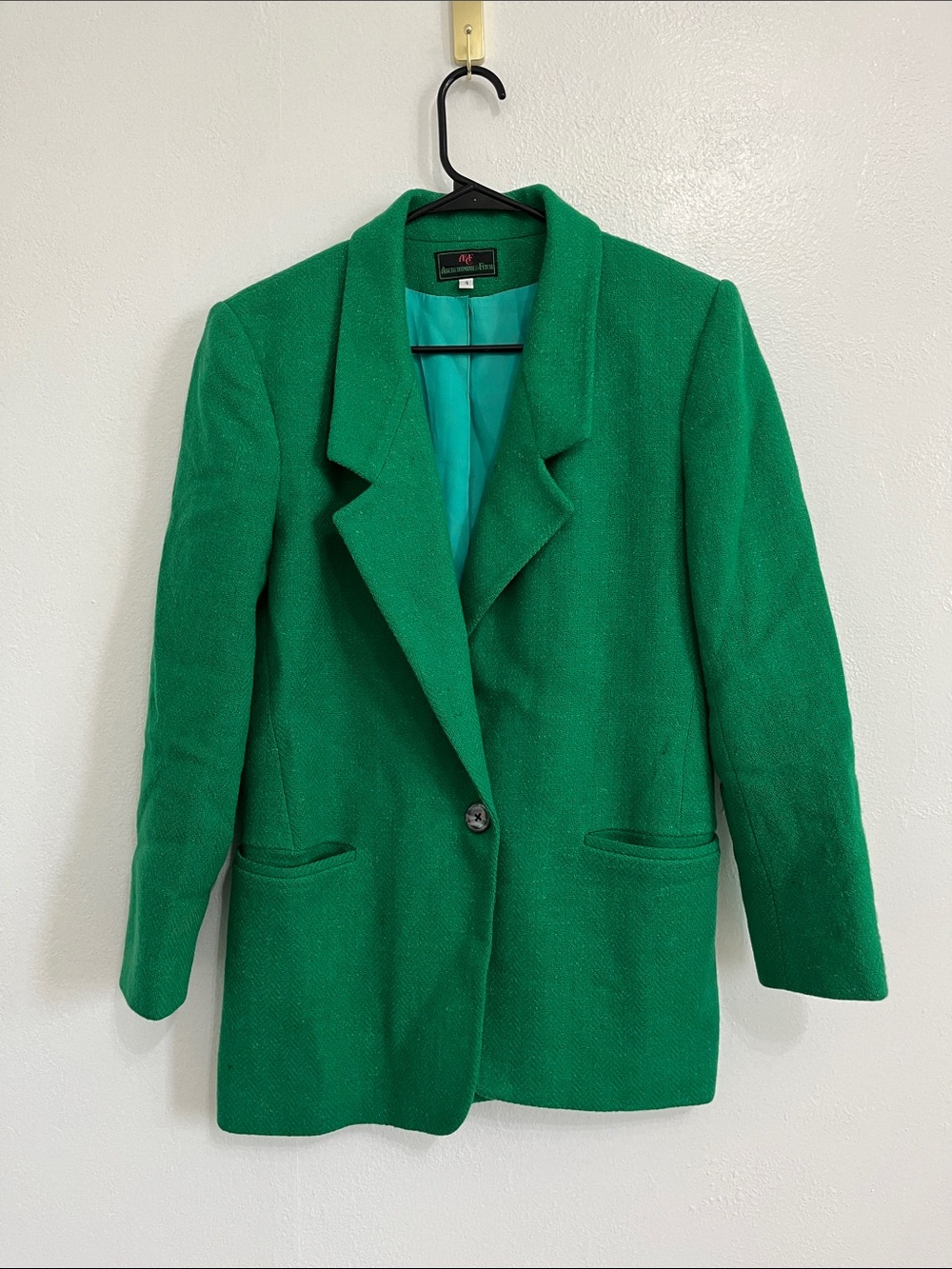 Vintage Abercrombie & Fitch Emerald Green Single-Button Blazer Size 4